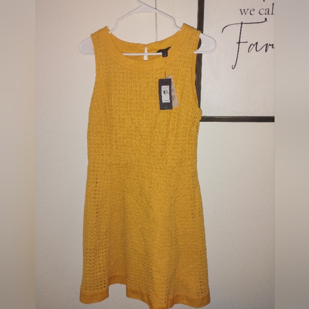 Tommy Hilfiger Yellow Mini Dress